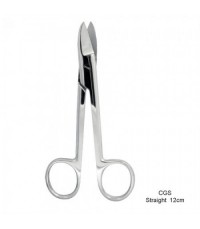 Straight Crown and Gold Scissors (12cm)